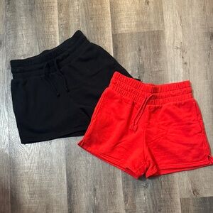 wild fable Red and black Cozy Lounge Shorts